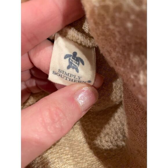 Simply Southern Women's Sherpa Pullover Jacket Cream Size M Casual Winter - Picture 8 of 9